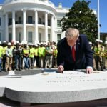 Trump Showcases White House Construction Projects During Impromptu Press Tour