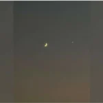 Sharjah Residents Observe Crescent Moon and Venus in Evening Sky