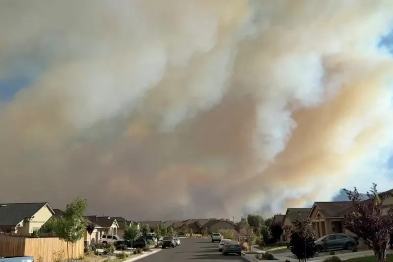 Human-Caused Hawk Fire Forces Mass Evacuations Across Nevada’s Washoe County