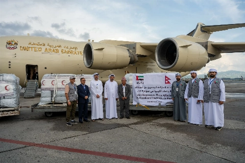 UAE Dispatches Fourth Relief Flight to Nepal Carrying 38 Tonnes of Essential Aid